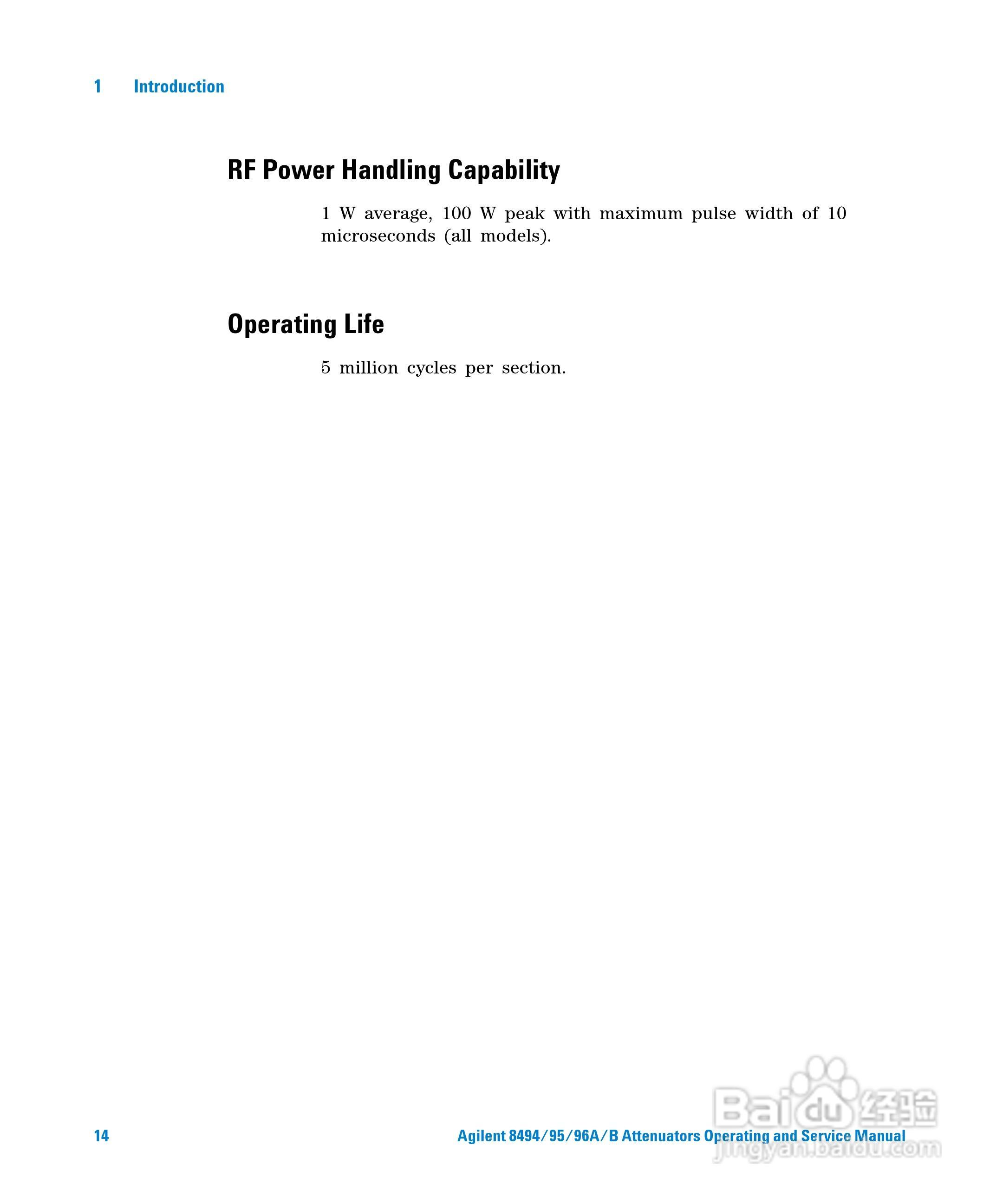 8465A手动步进衰减器使用手册:[2]