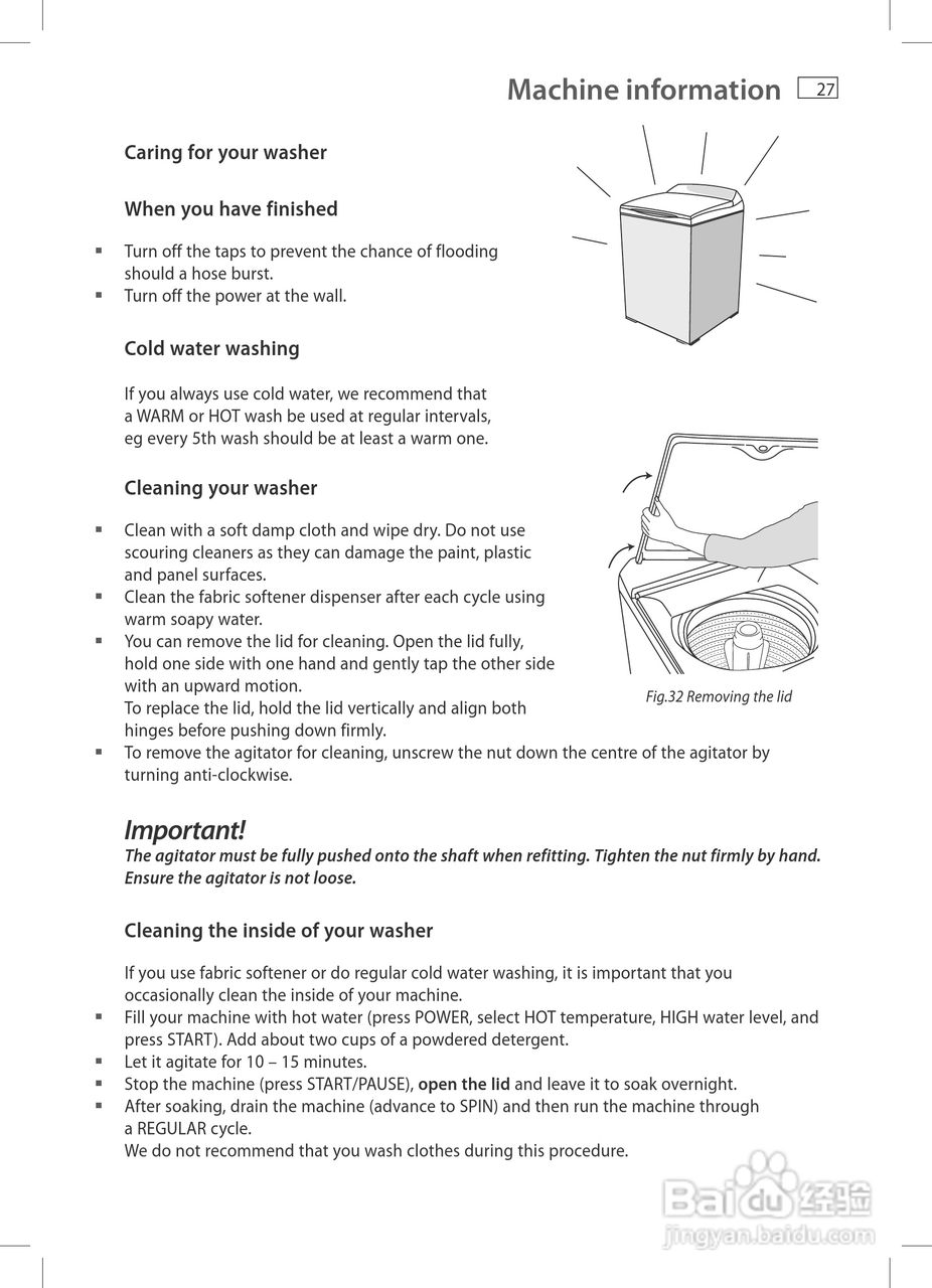 斐雪派克WA70T60GW1洗衣机说明书:[3]