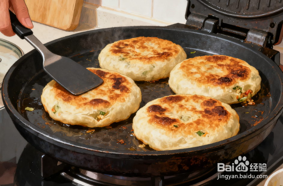 韭菜鸡蛋馅饼怎么做?皮薄馅大,烙制不糊底