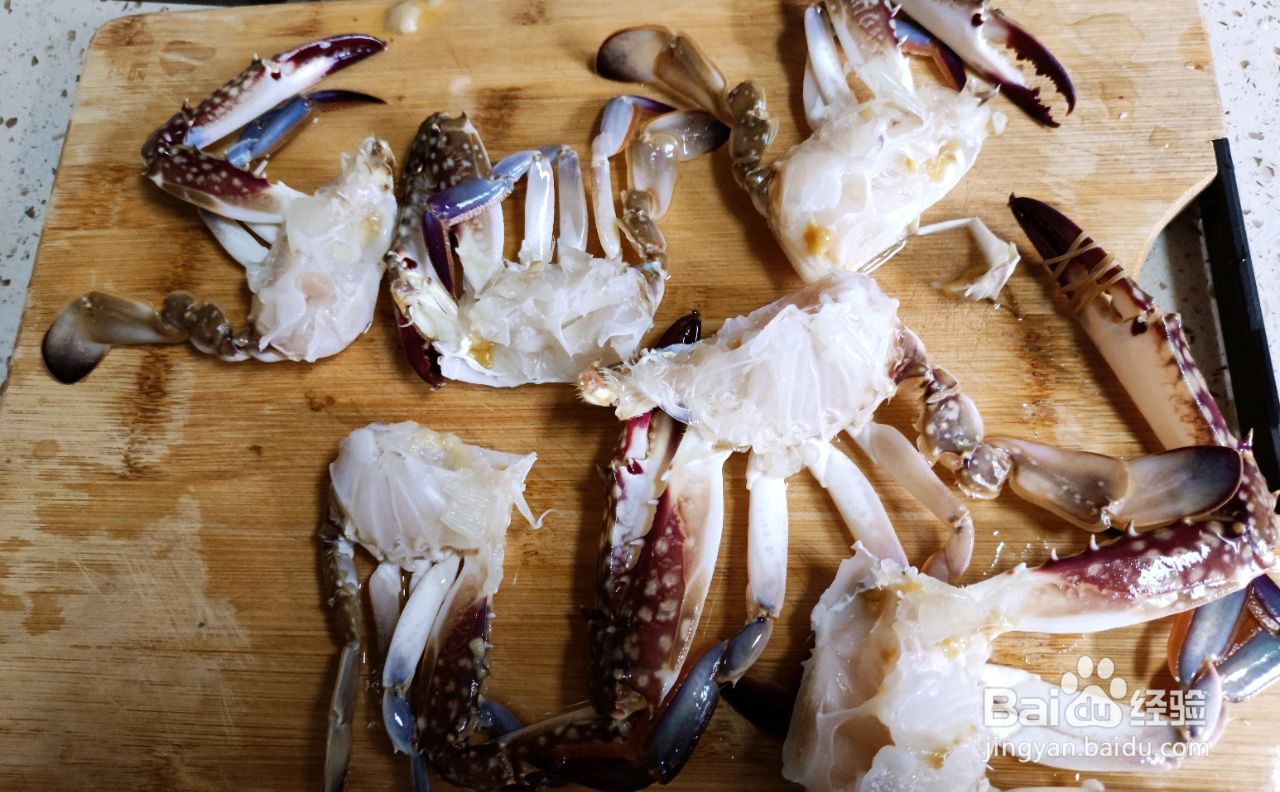家庭版葱姜炒蟹的做法