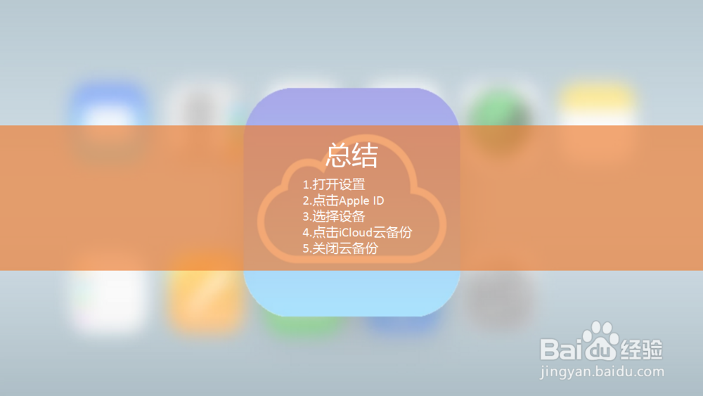 icloud怎么关闭