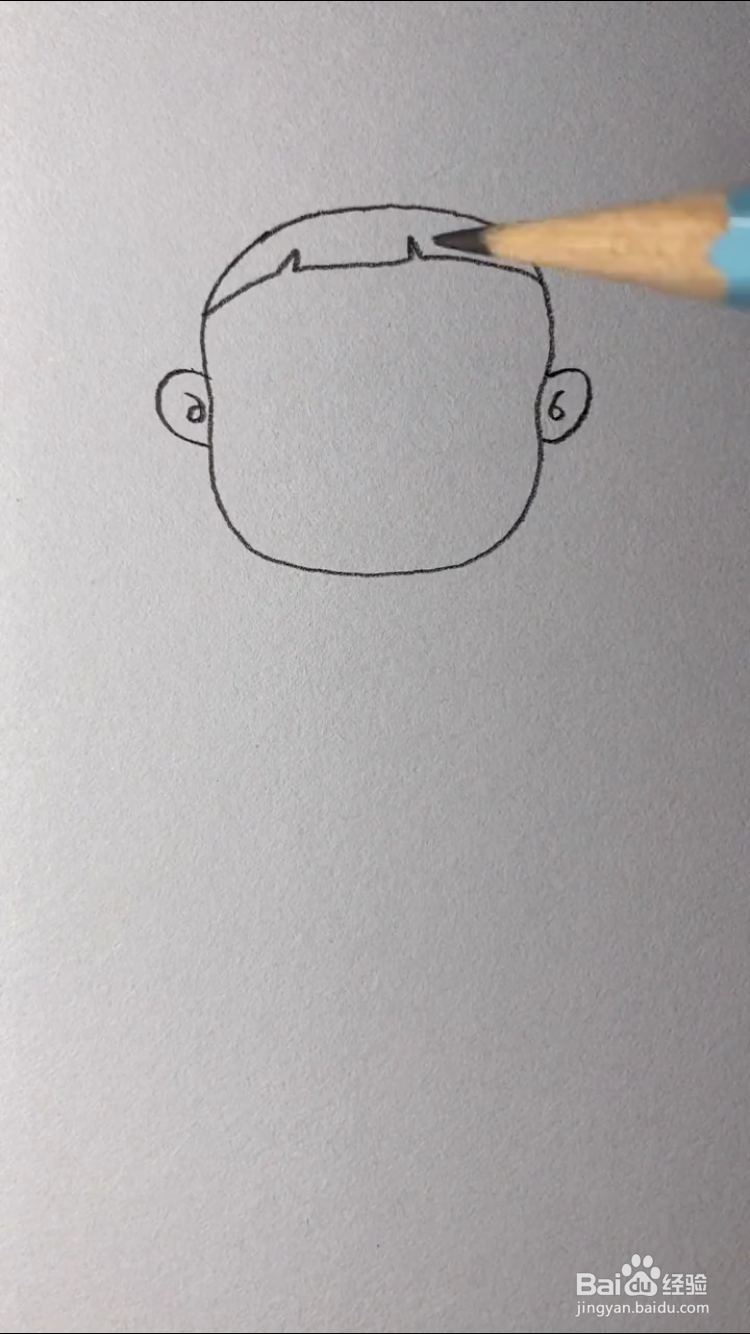大头儿子的简笔画如何画