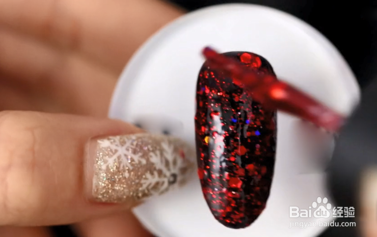 怎样做华丽的泡泡花指甲