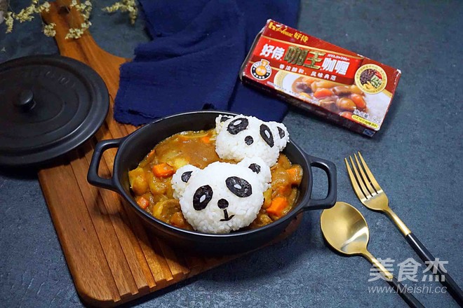 熊猫牛肉咖喱饭