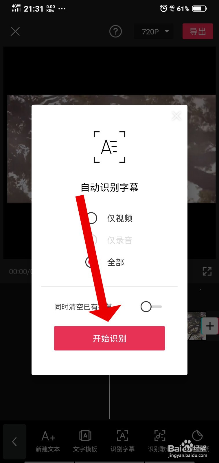 视频怎么自动生成字幕