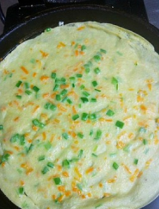 简单快手蔬菜鸡蛋煎饼