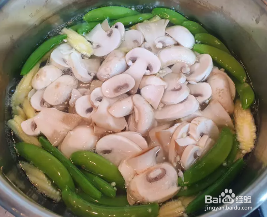 怎么做 蘑菇炒豌豆