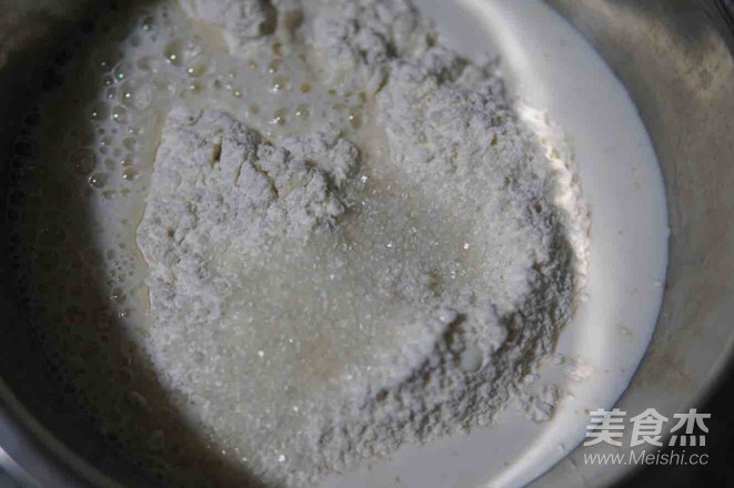 小花豆沙包的做法