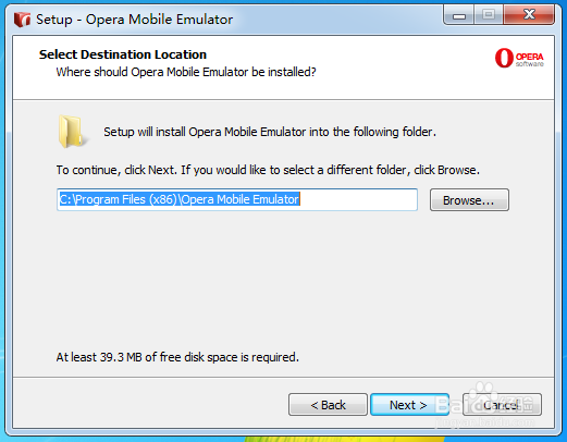 如何使用opera mobile模拟器安装和测试APP项目