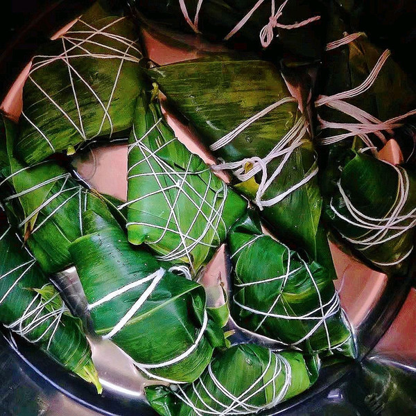 软糯香甜紫薯西米水晶粽