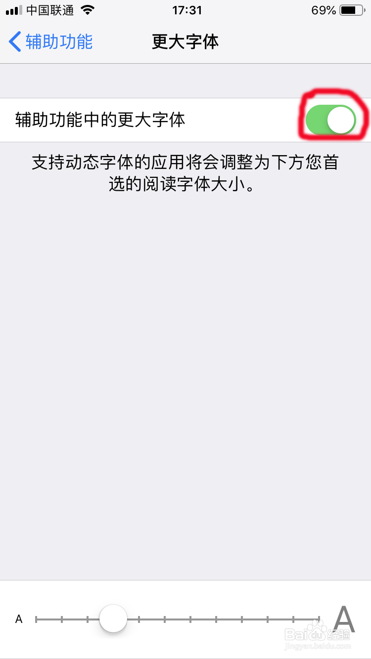 苹果手机怎样调整字体大小