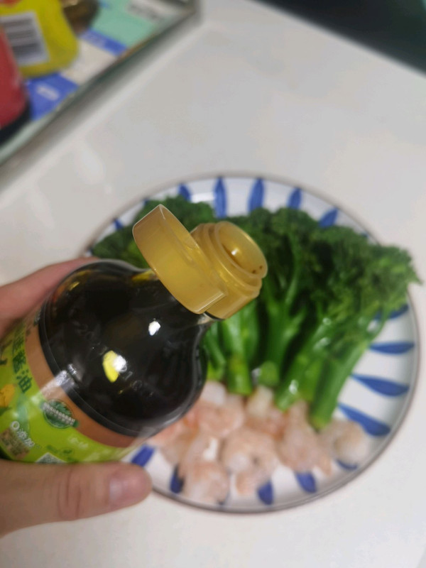 凉拌虾仁西兰花