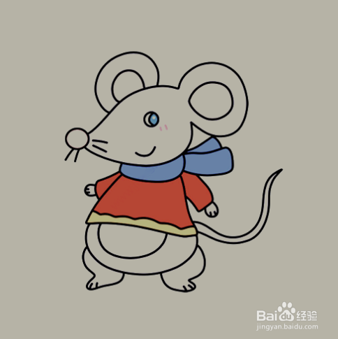 如何画老鼠的简笔画？