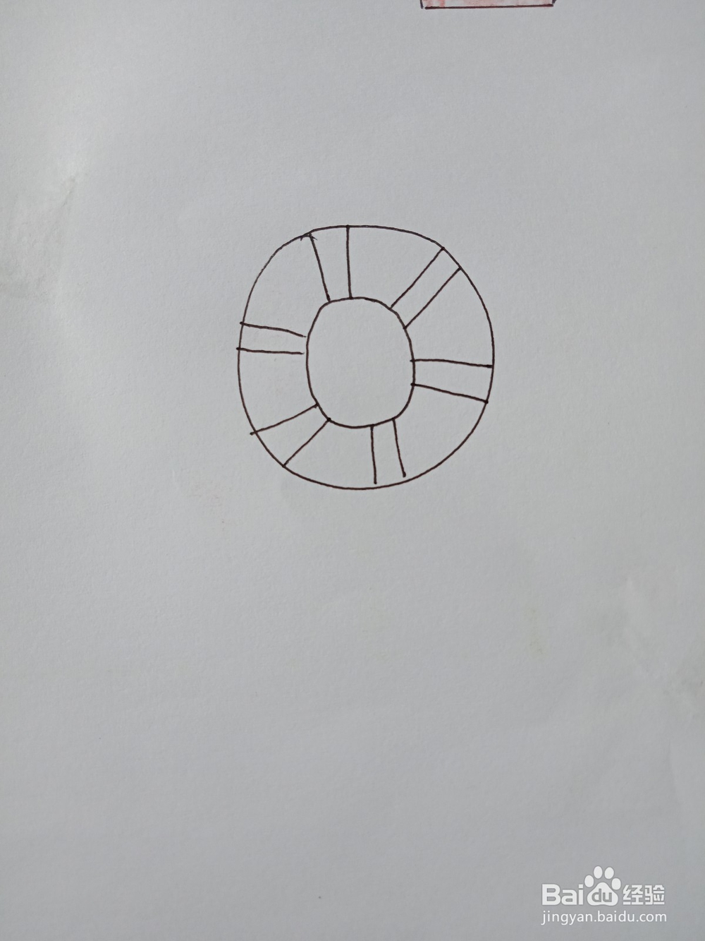 救生圈简笔画。