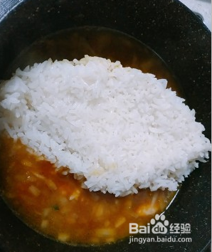 咖喱虾仁烩饭的做法