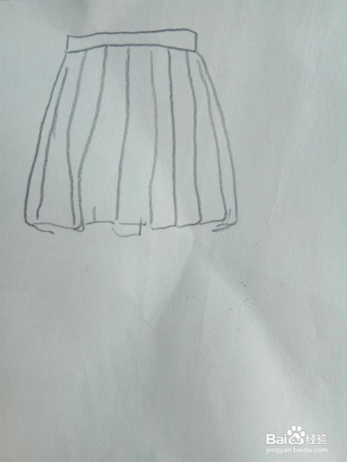 jk格裙怎么画