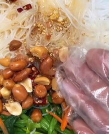 菠菜拌粉丝的做法