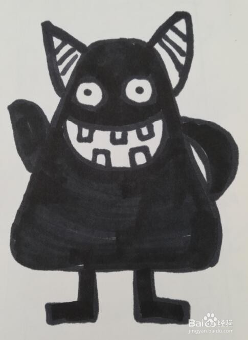 小怪兽的画法 小怪兽的简笔画