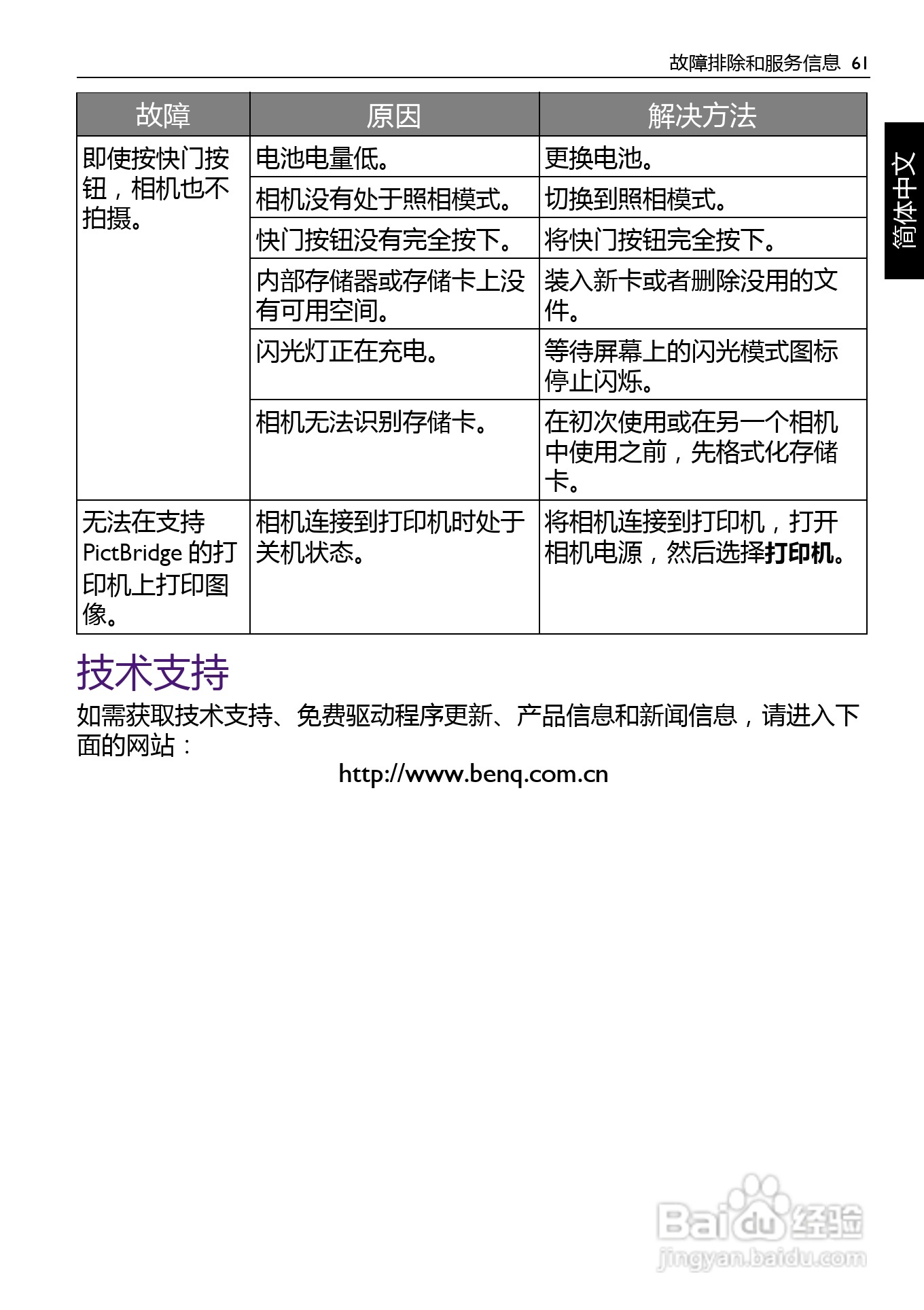 明基AE200数码相机使用说明书:[7]