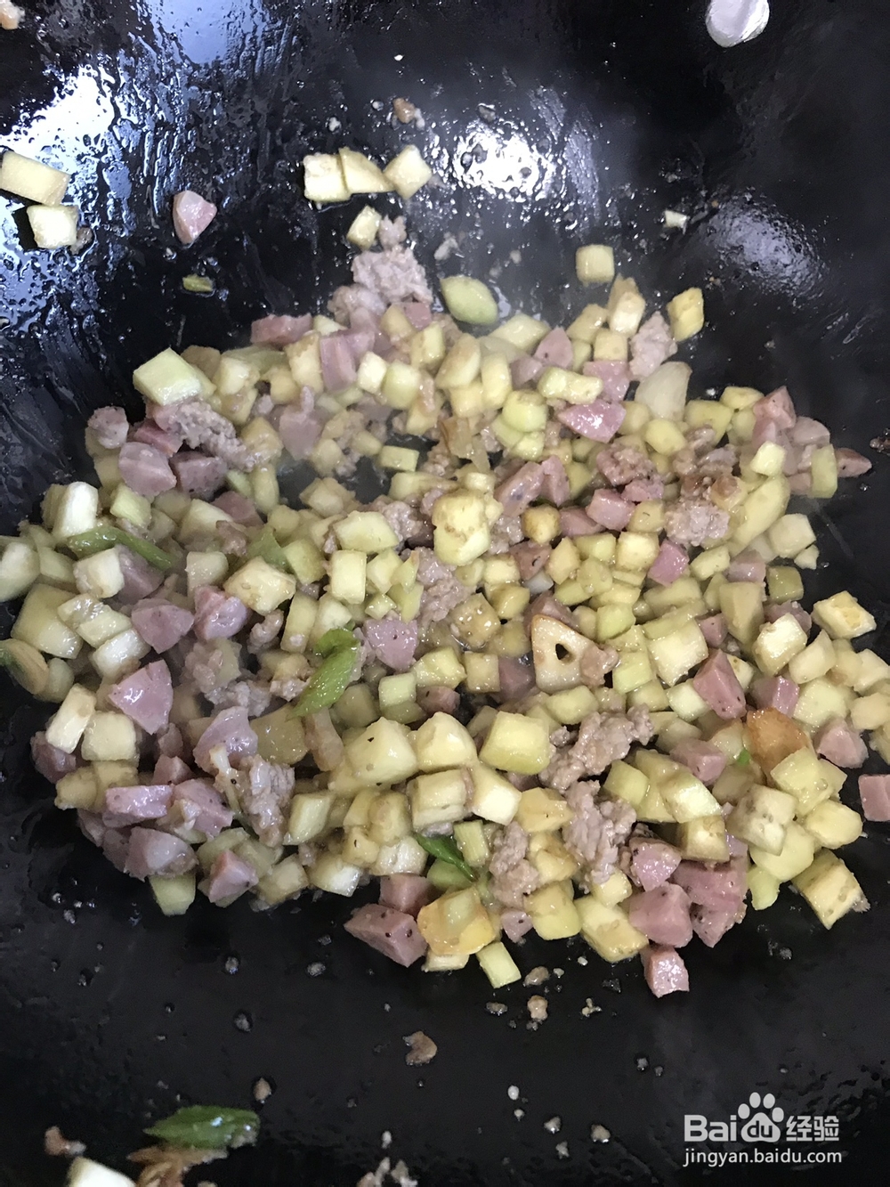 蔬果美食-茄子炒饭的做法