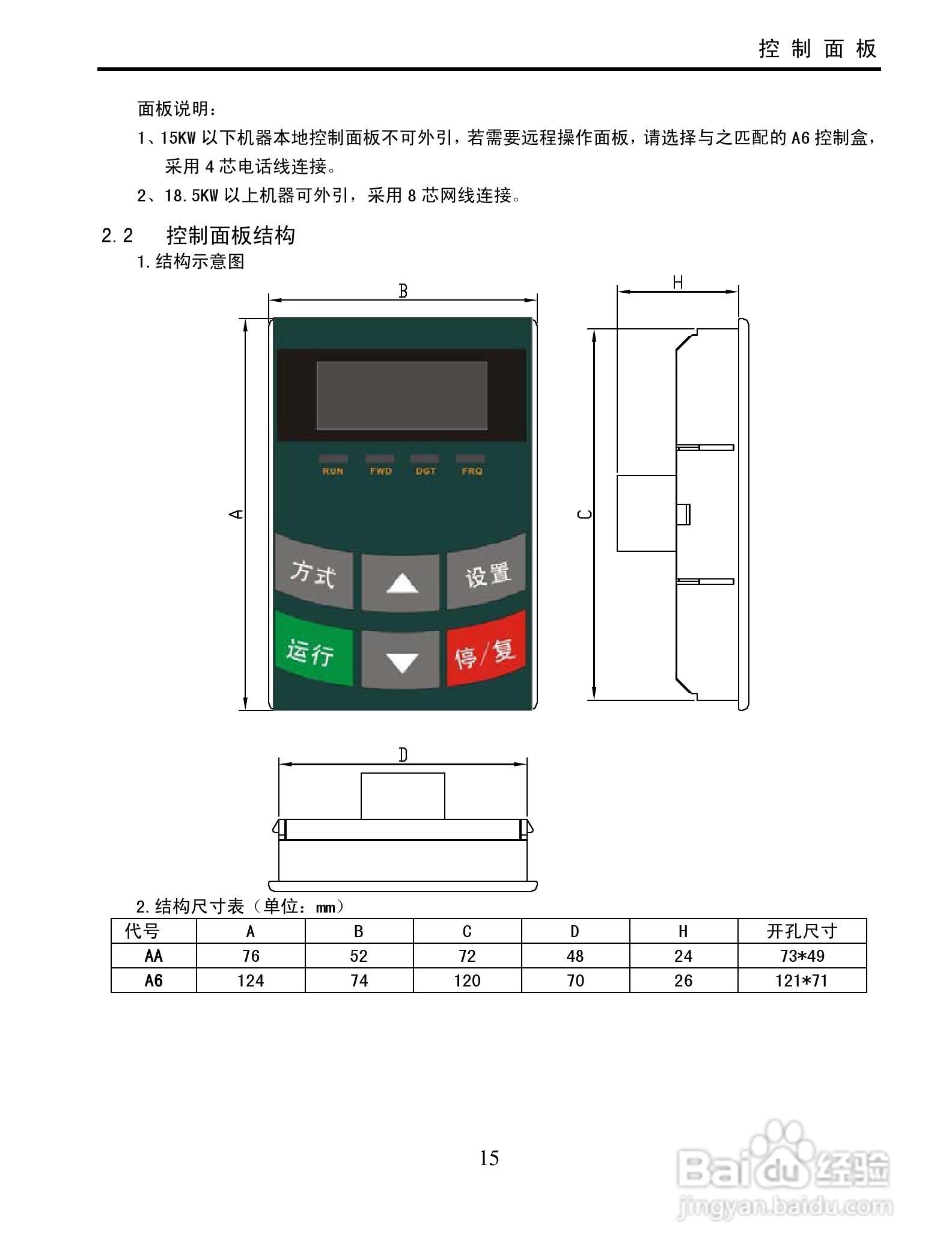 南大傲拓 NA-IVT100G系列通用变频器操作说明书:[2]