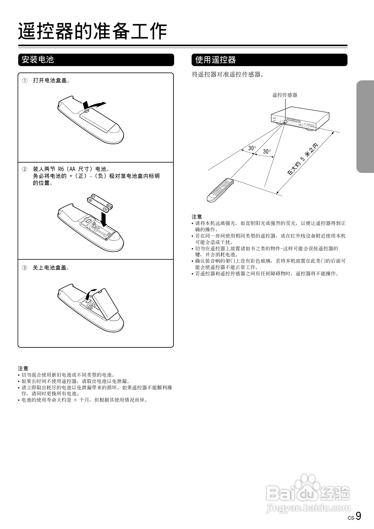 安桥DVD播放机DV-SP500型使用说明书:[1]