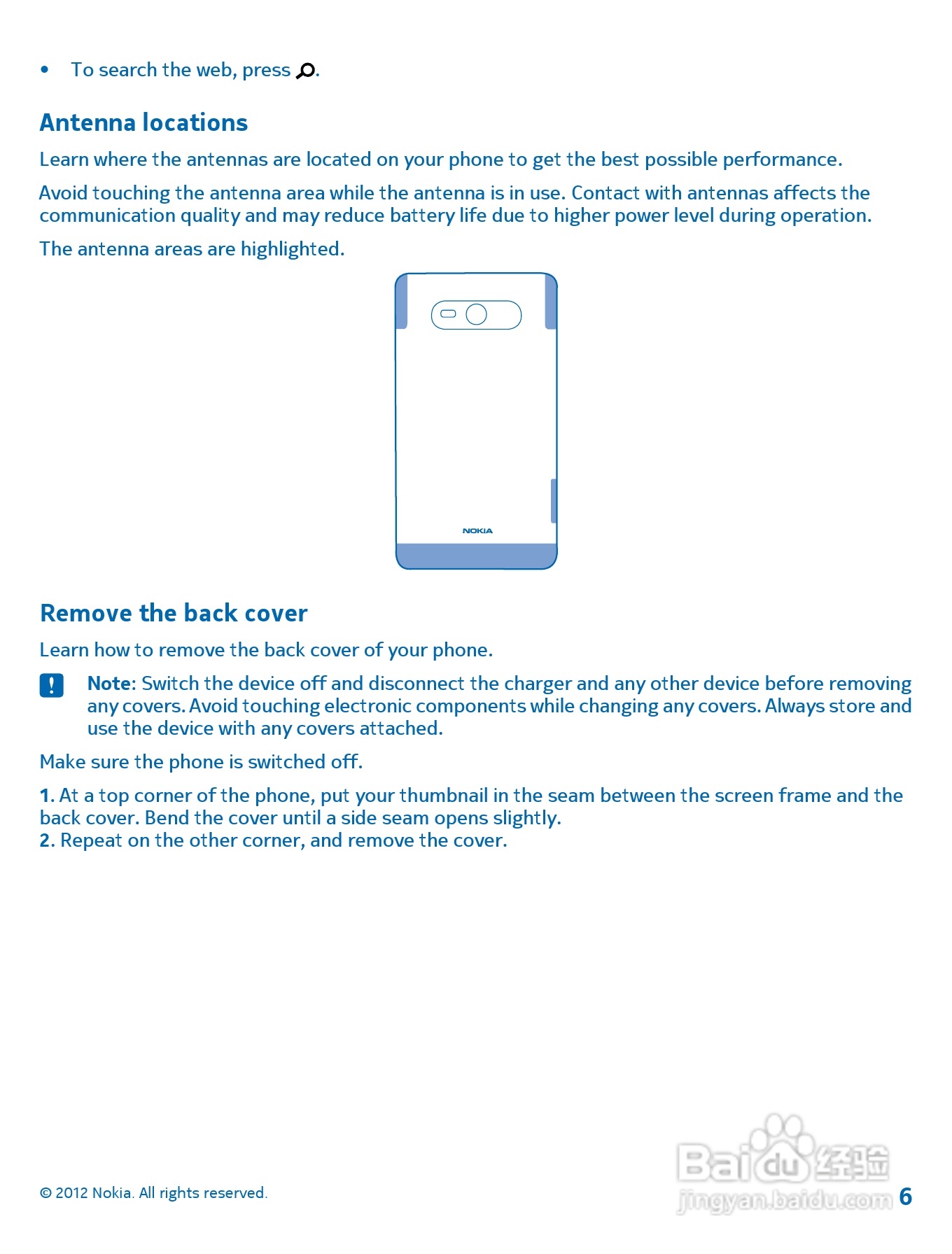 诺基亚Nokia Lumia 820手机使用说明书:[1]