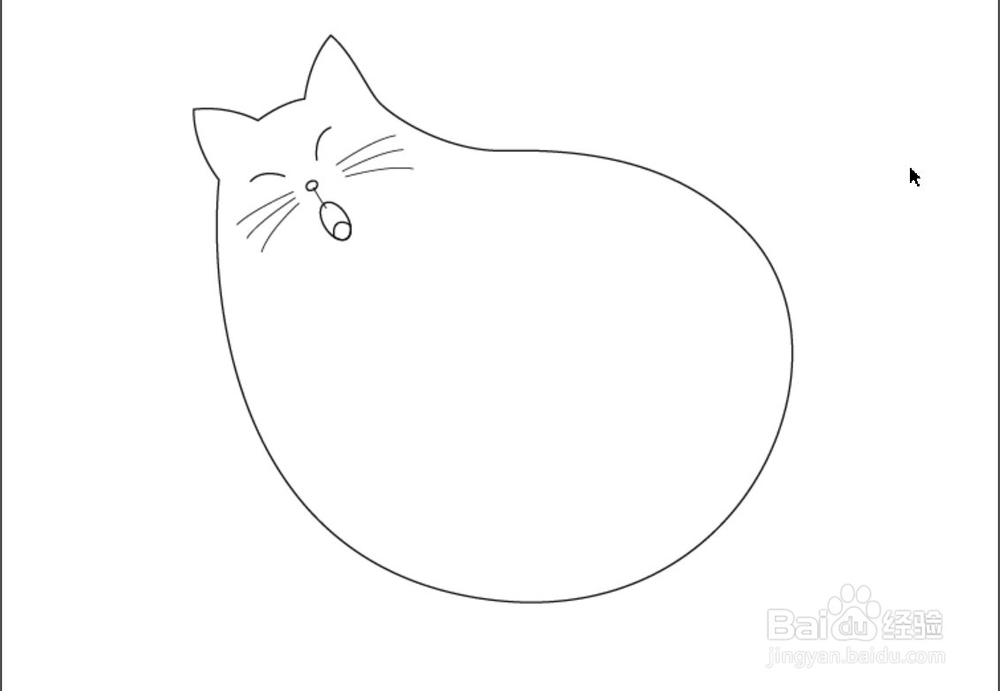 卡通黑猫头像设计