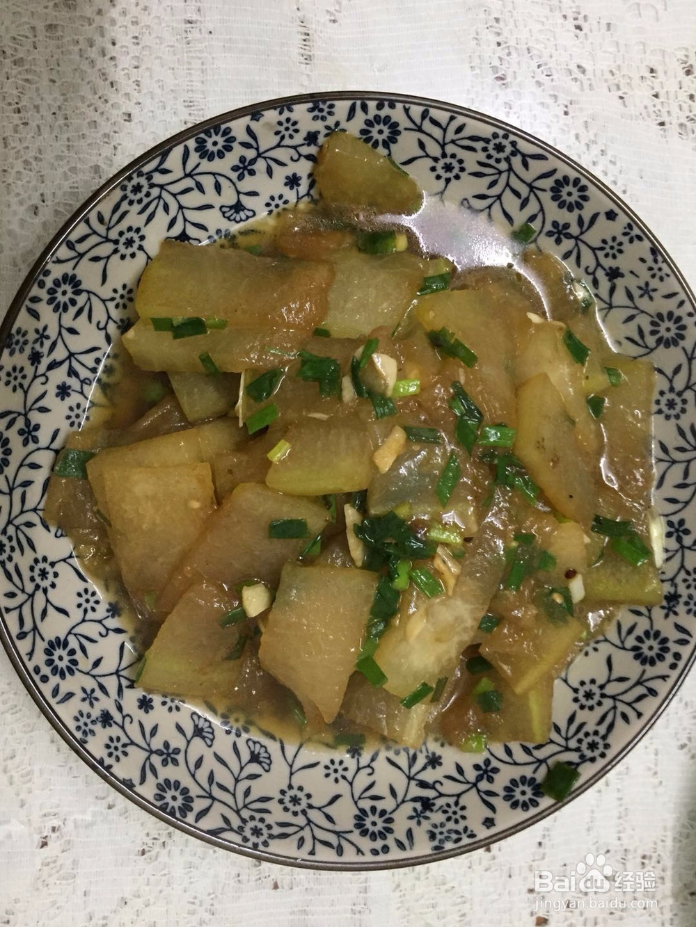 鲜嫩的冬瓜片怎么做