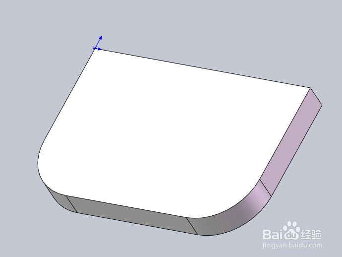 SolidWorks钣金件倒圆角的方法