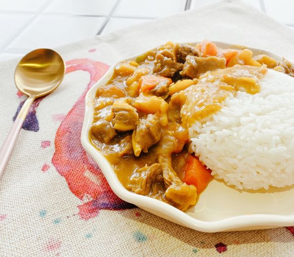 红薯版咖喱牛肉饭