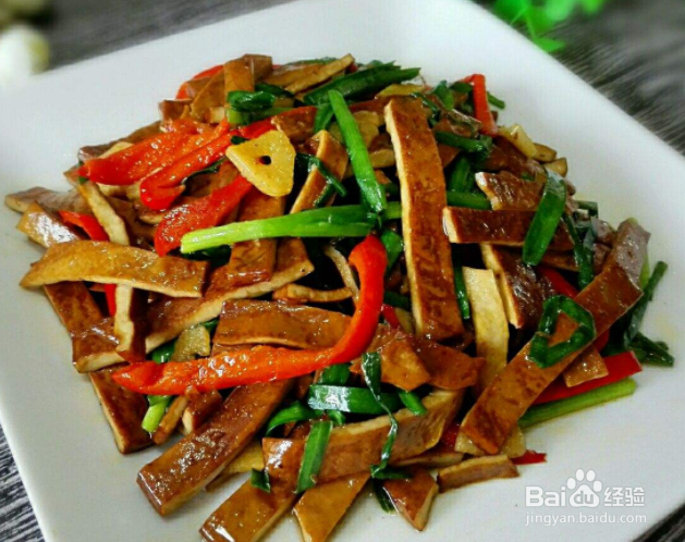 下饭菜猪肉炒韭菜豆腐干