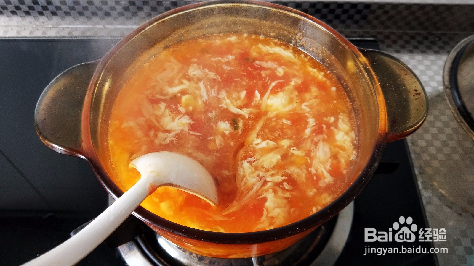 超鲜的番茄玉米蛋羹!