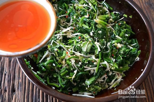 凉拌菠菜的做法