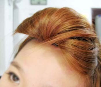 怎样通过短发扎芒果盘发？