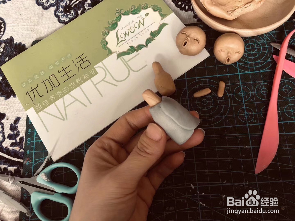 手工雕塑油泥DIY教程分享,简单制作可爱雕塑!