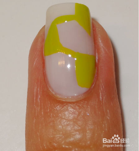 瓷砖打印美甲教程