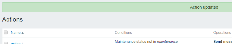 如何在zabbix中修改动作？