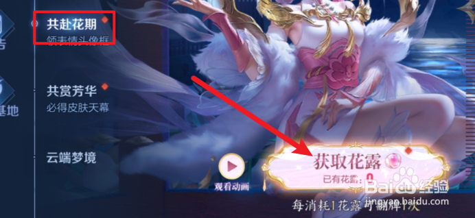 王者荣耀怎么获得花露