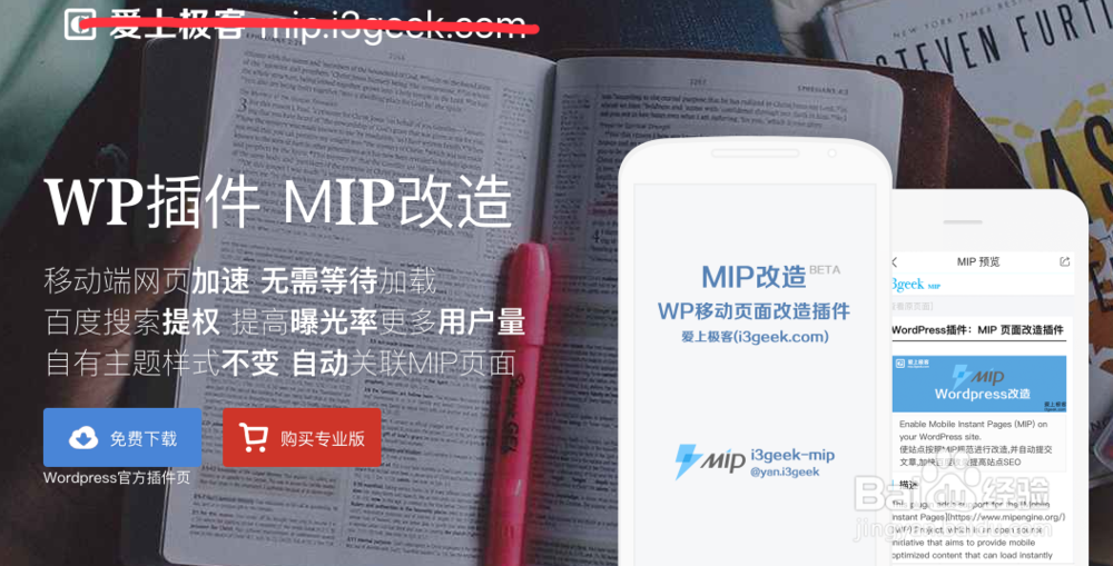 WordPress 站点MIP改造插件 自动提交百度收录