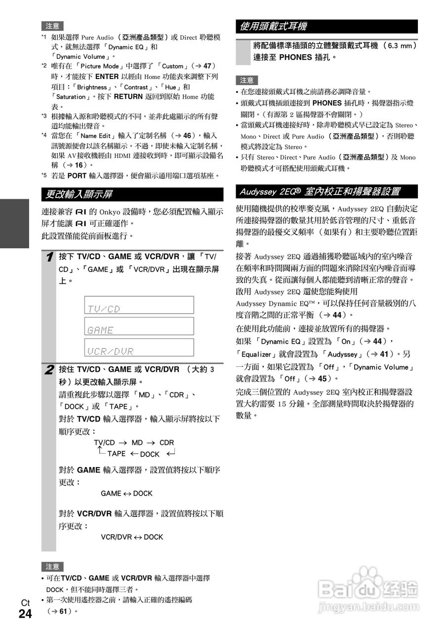 ONKYO AV接收机TX-SR608使用手册:[3]