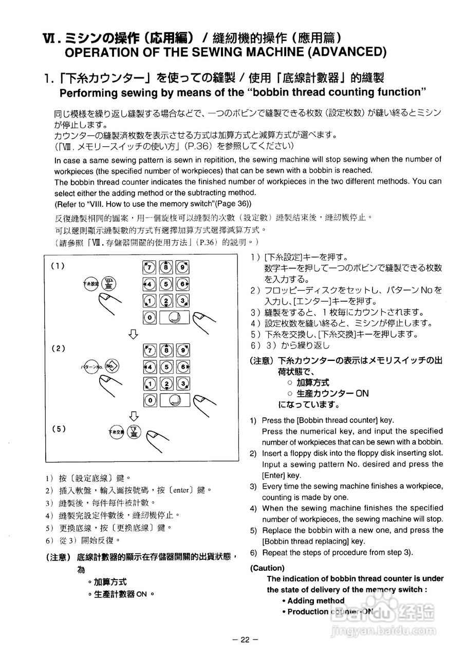 JUKI AMS-2150D花样机使用说明书:[4]