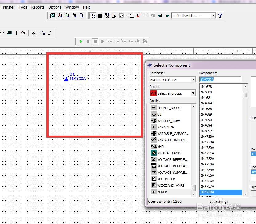 如何使用Multisim绘制1N4738A二极管