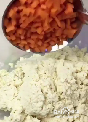 营养鸡蛋豆腐饼的做法