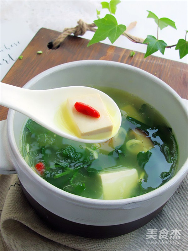 野菜豆腐汤的做法