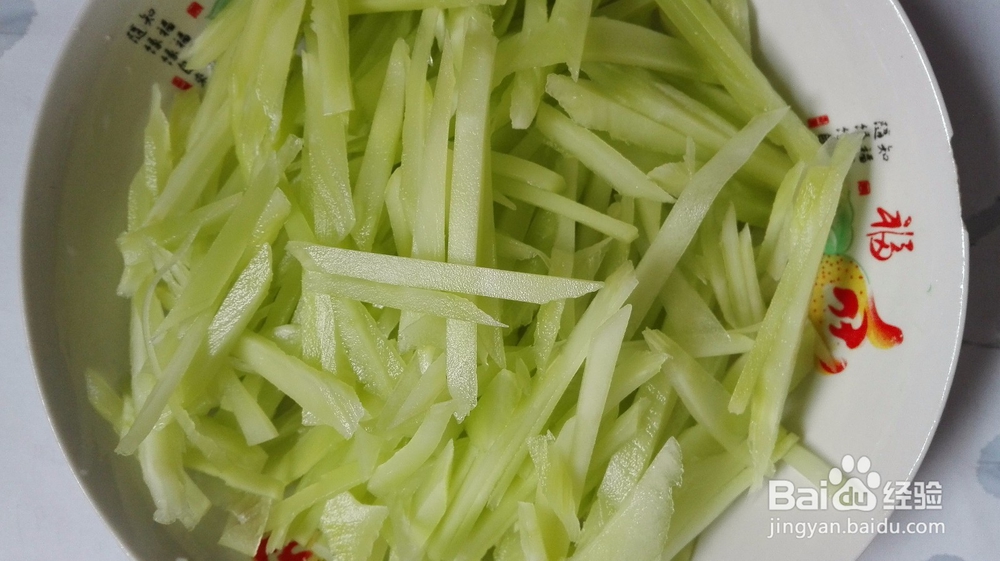 怎样素炒莴笋?
