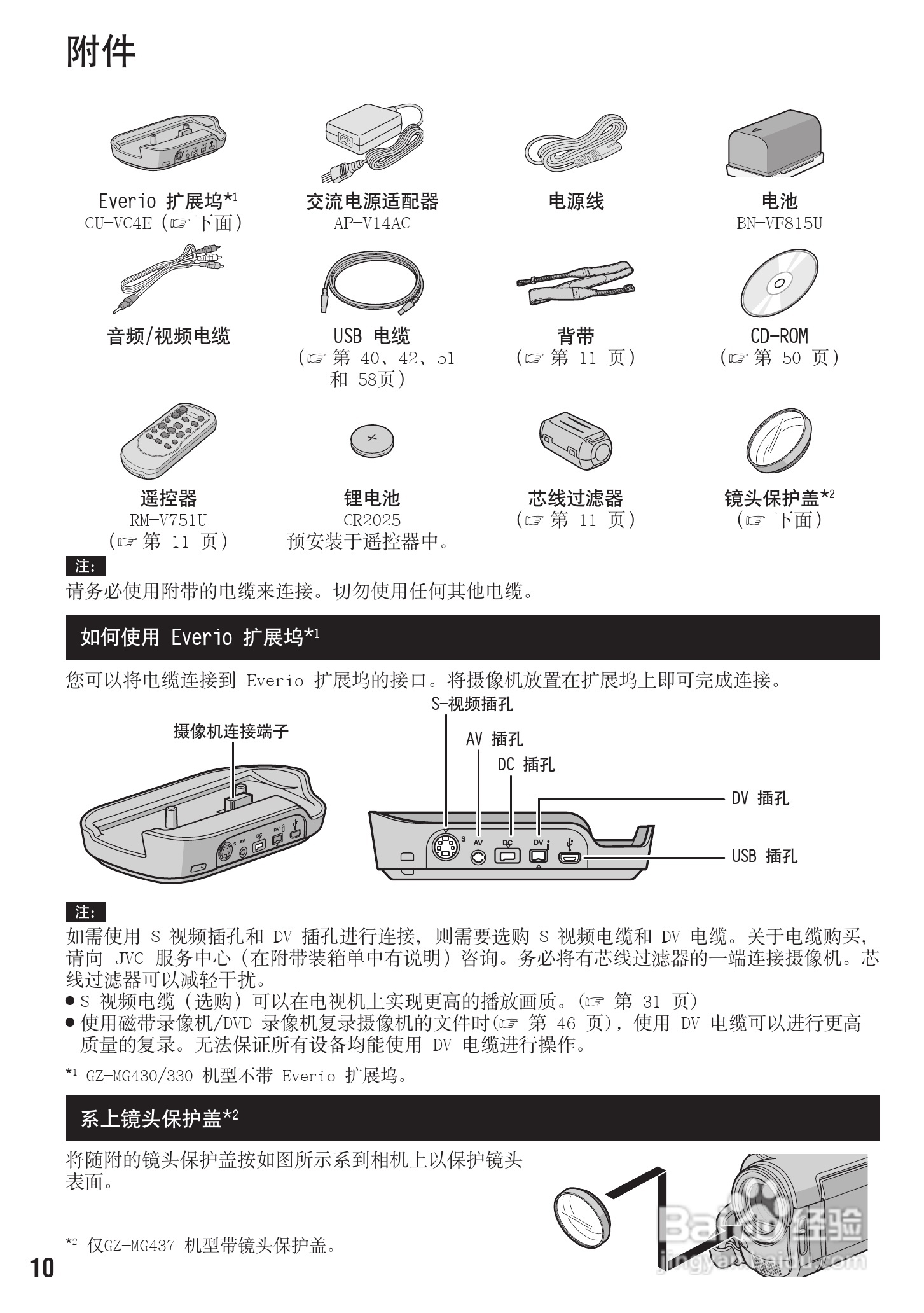 胜利GZ-MG430数码摄像机使用说明书:[1]