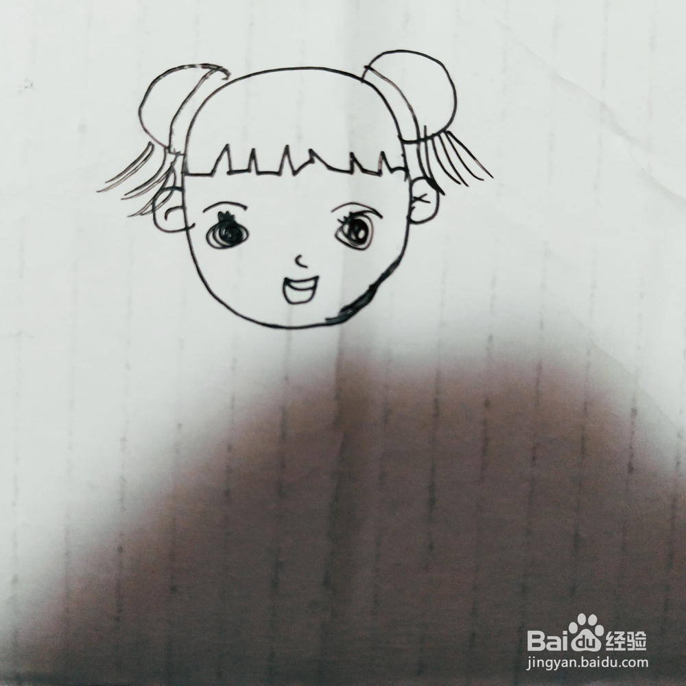 怎么画漂亮女孩简笔画呢？