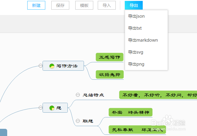 在线画图网站绘制思维导图的简单画法