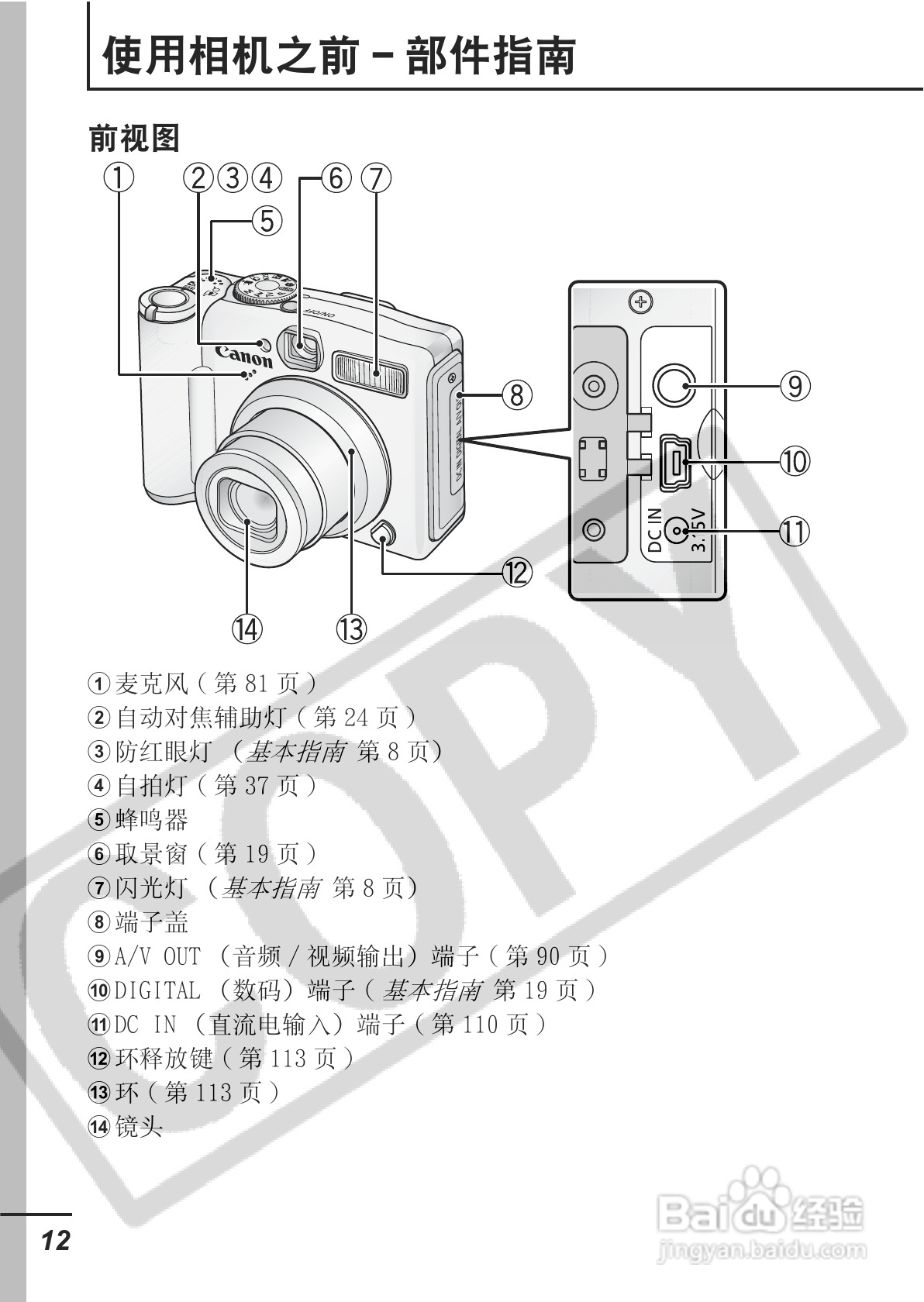 佳能PowerShot A700数码相机使用说明书:[2]